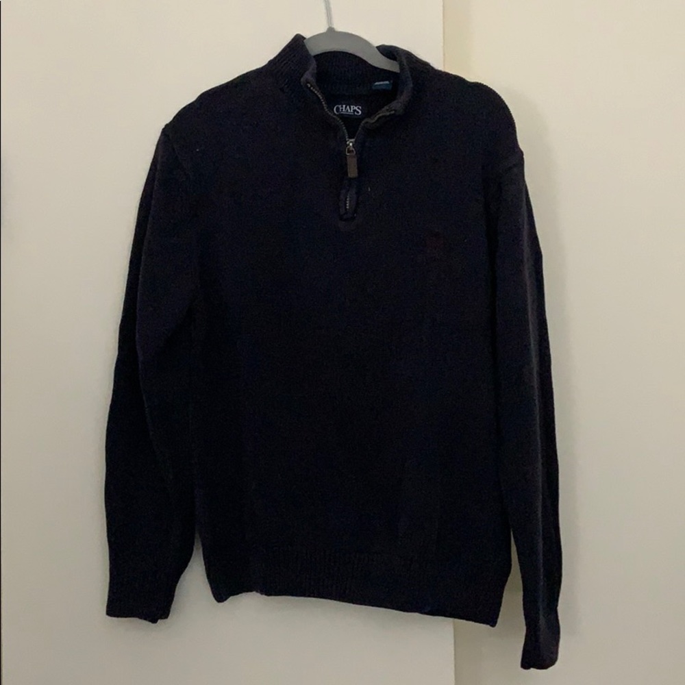 Chaps Navy Blue 1/4 Zip